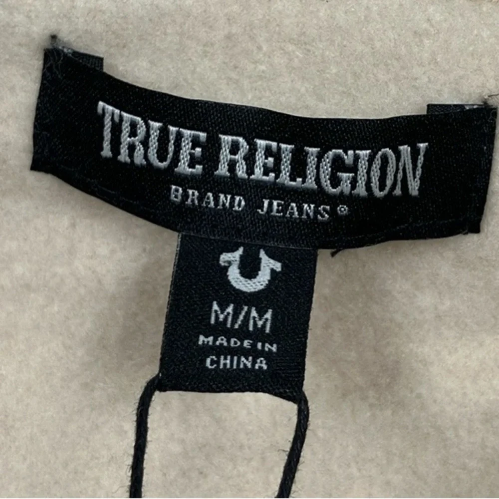 True Religion Zip Hoodie Overlap Buddha Sweatshirt NWT